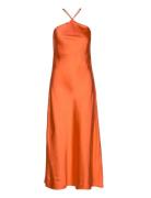 Enpapaya Sl Midi Dress 6984 Knälång Klänning Orange Envii