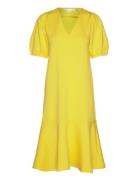 Varenaiw Dress Knälång Klänning Yellow InWear