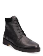 Boots - Flat - With Laces Shoes Business Laced Shoes Black ANGULUS