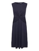 Lauren Ralph Lauren Twist-Front Jersey Dress Marinblå