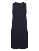 Ponte Sheath Dress Knälång Klänning Navy Lauren Ralph Lauren