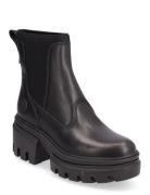 Everleigh Mid Chelsea Boot Jet Black Shoes Chelsea Boots Black Timberl...