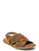 ANGULUS Sandals - Flat - Open Toe - Op Brun