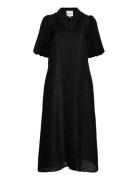 Estermw Long Dress Knälång Klänning Black My Essential Wardrobe