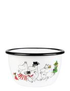 Moomin Moomin Enamel Bowl 0.6L Moominvalley Vit