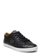 Baseline Leather Låga Sneakers Black Fred Perry