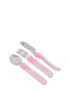 Twistshake Twistshake Learn Cutlery Stainless Steel 12+M Pastel Pink R...