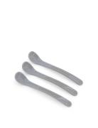 Twistshake Twistshake 3X Feeding Spoon 4+M Pastel Grey Grå