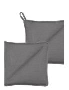 Södahl Pot Holders 20X20 Soft 2 Pcs Grey Grå