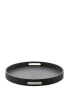 Mojoo Matt Lacquer Tray W/Handle Svart