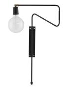 Swing Væglampe Home Lighting Lamps Wall Lamps Black House Doctor