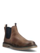 Jfwleyton Leather Stövletter Chelsea Boot Brown Jack & J S