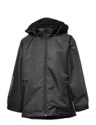 Rain Jacket School Kids Outerwear Rainwear Jackets Black Lindex