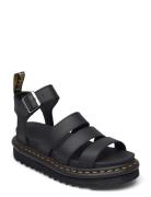 Blaire Black Hydro Shoes Summer Shoes Platform Sandals Black Dr. Marte...