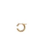 Disrupted 14 Hoop Accessories Jewellery Earrings Single Earring Gold M...