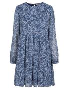 Blossom Mini Dress Kort Klänning Blue Once Untold