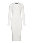 Collar Knitted Dress Dresses Knitted Dresses White Gina Tricot