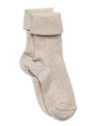 Mp Denmark Ida Glitter Socks Beige