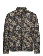 Claus Floral Jacquard Tunn Jacka Green Rue De Tokyo