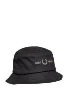 Graphic Twill Bucket Hat Accessories Headwear Bucket Hats Black Fred P...