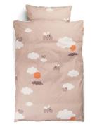 D By Deer Bedlinen Junior Dk Gots Happy Clouds Powder Rosa