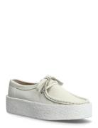 Wallabee Cup Loafers Låga Skor White Clarks Originals