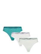 Brazilian 3Pk Lingerie Panties Brazilian Panties Green Calvin Klein