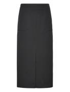 Objsonne Long Skirt 131 Knälång Kjol Black Object
