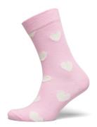 Heart Sock Underwear Socks Regular Socks Pink Happy Socks
