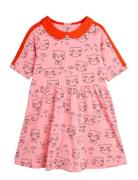 Mini Rodini Cathlethes Aop Ss Dress Rosa