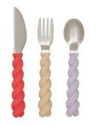 OYOY MINI Mellow Cutlery - Pack Of 3 Multi/patterned