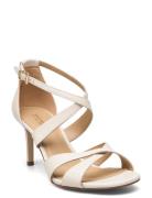 Kinsley Sandal Sandal Med Klack White Michael Kors