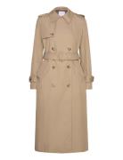 Double-Breasted Cotton Trench Coat Trench Coat Rock Beige Mango