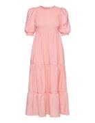 Mazzigz Ss Dress Knälång Klänning Pink Gestuz