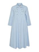 Yaszitta 3/4 Midi Shirt Dress S. Dresses Shirt Dresses Blue YAS