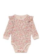 Lindex Body Aop Frill Rosa