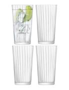 LSA International Gio Line Juice Glass Set 4 Nude