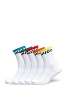 5P Qs Rainbow Cc W Lingerie Socks Regular Socks White HUGO