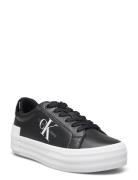 Bold Vulc Flatf Low Lace Lth Ml Låga Sneakers Black Calvin Klein