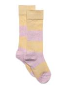Clara Glitter Knee Socks Sockor Strumpor Multi/patterned Mp Denmark