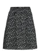 NORR Opal Seersucker Skirt Svart