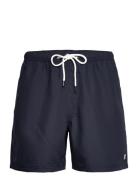 Bs Havana Regular Fit Swim Shorts Badshorts Navy Bruun & Stengade