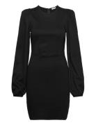 Idalina Puff Sleeve Dress Kort Klänning Black Bubbleroom