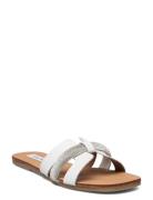 Edriah Sandal Platta Sandaler White Steve Madden