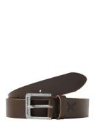 Jack & J S Jacrock Leather Belt Noos Brun