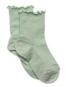 Doris Glitter Socks Sockor Strumpor Green Mp Denmark