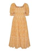 Yasofelia 2/4 Midi Dress S. Knälång Klänning Orange YAS