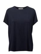 Siff Tee 6202 Tops T-shirts & Tops Short-sleeved Navy Samsøe Samsøe