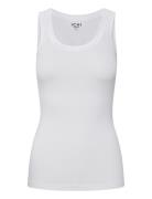 Ihzola To Tops T-shirts & Tops Sleeveless White ICHI