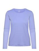 Essential Mesh Detail Long Sleeve Sport T-shirts & Tops Long-sleeved B...